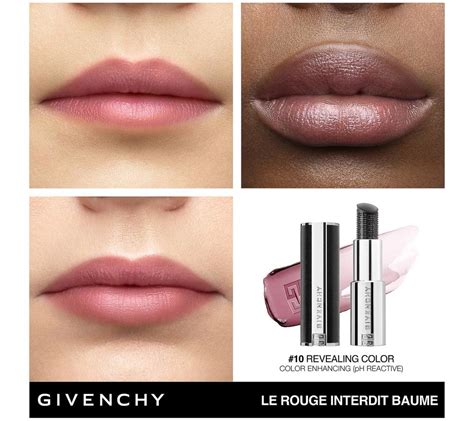 givenchy rouge interdit temptation black magic lip balm|givenchy universal black lipstick.